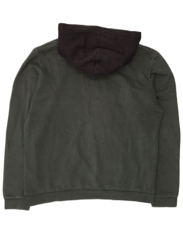 JACK & JONES Felpa con cappuccio grafica per ragazzi 15-16 anni Colore verde a blocchi