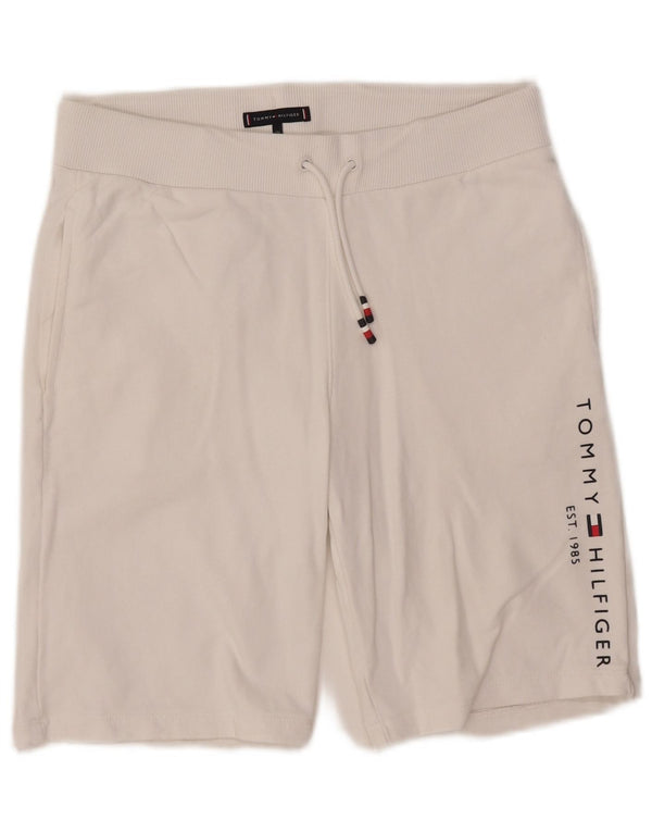 TOMMY HILFIGER Pantaloncini sportivi grafici per bambina 15-16 anni Cotone bianco