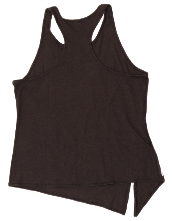 Canotta grafica asimmetrica da donna Puma UK 14 media nera