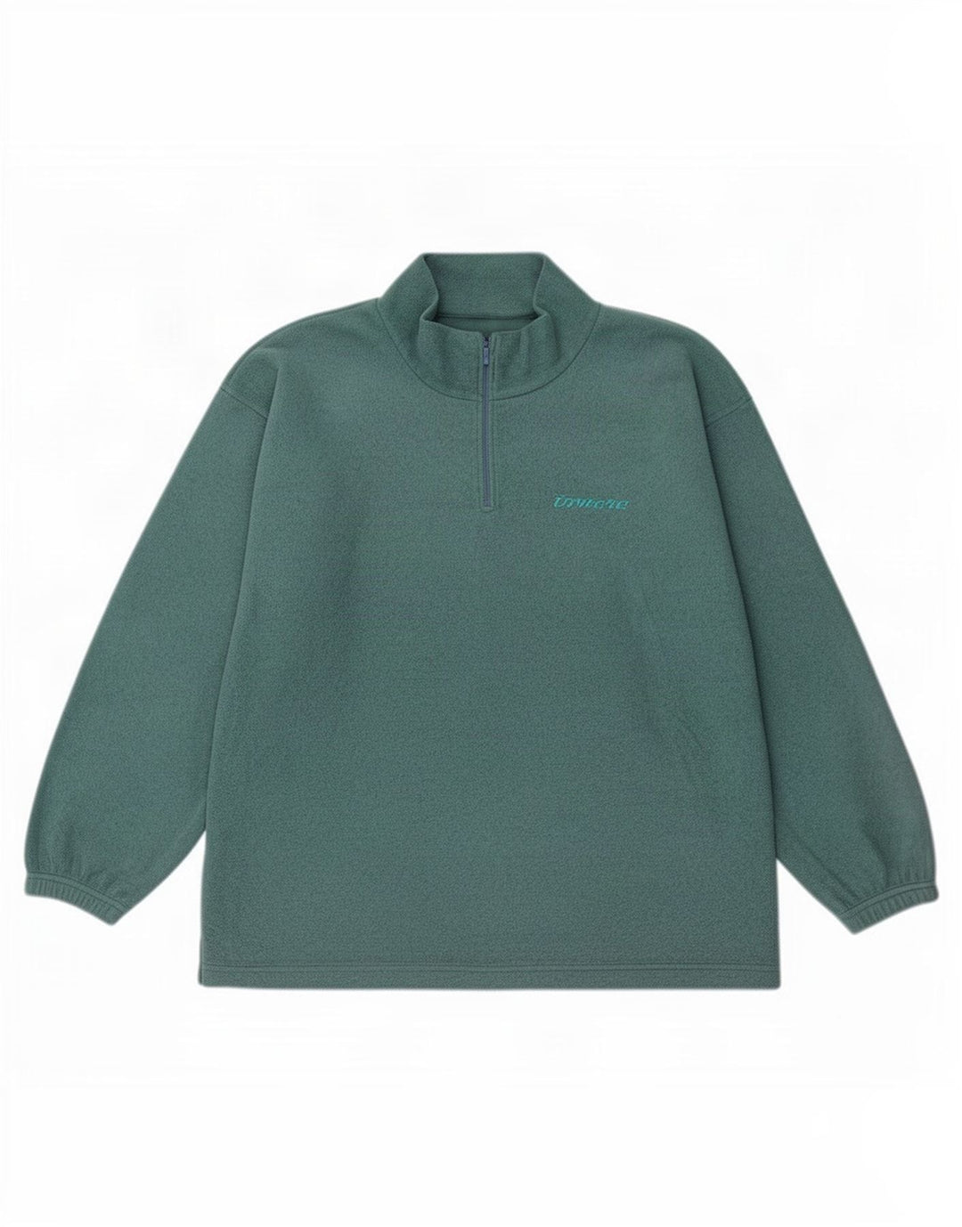 Maglione in pile da uomo con zip e collo Invicta 2XL verde poliestere