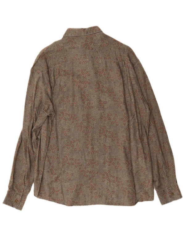 Camicia da uomo Rodrigo taglia 40 15 1/2 viscosa Paisley grigio medio