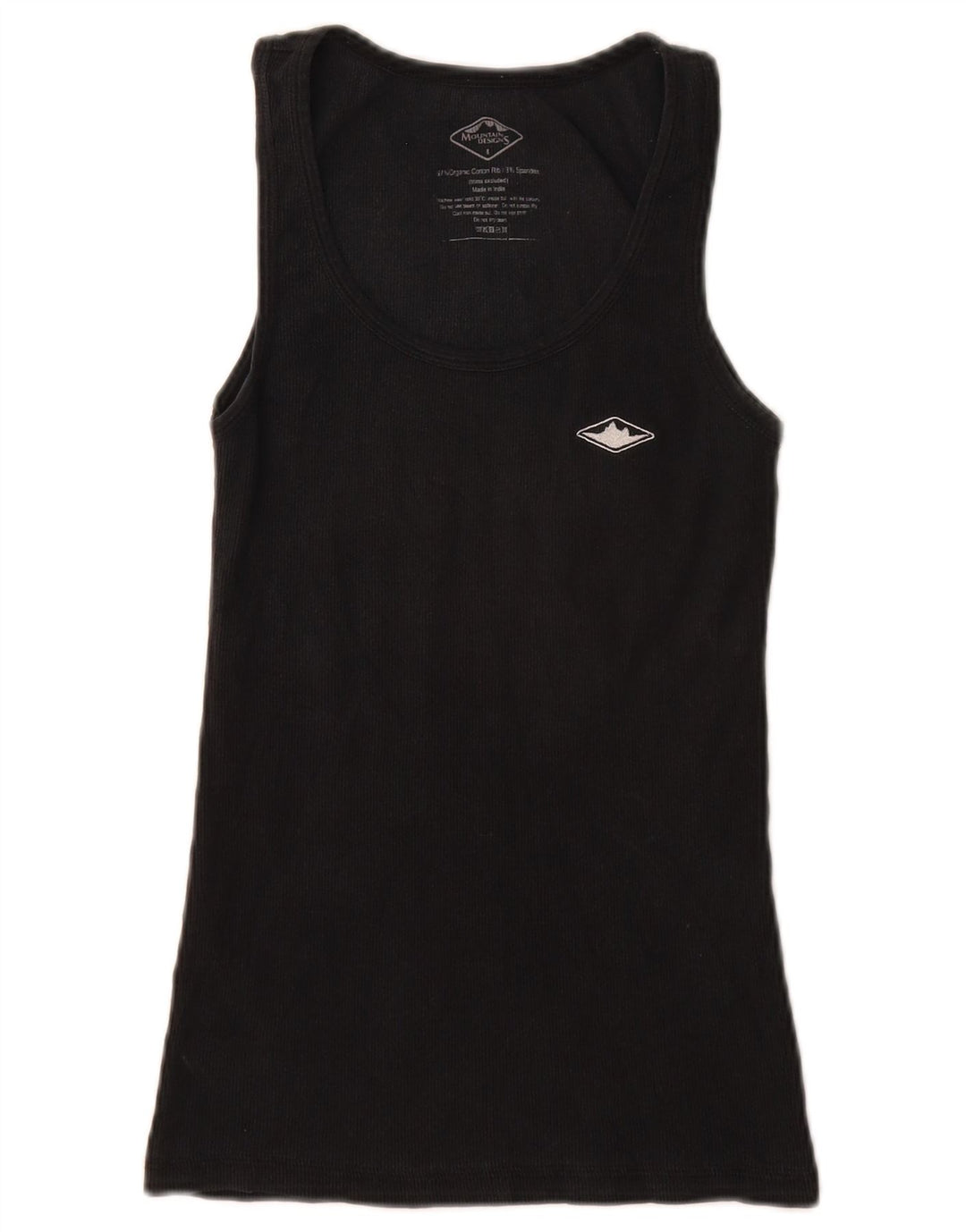 Canotta da donna Mountain Designs UK 8 piccola in cotone nero