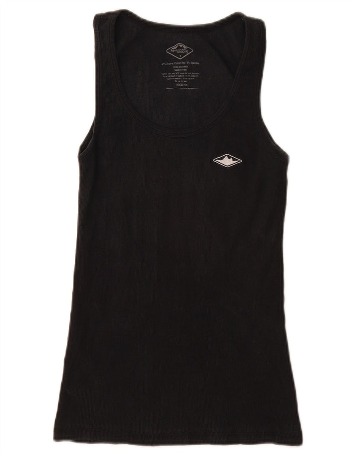 Canotta da donna Mountain Designs UK 8 piccola in cotone nero