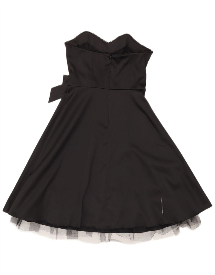 Abito senza spalline da donna Bay UK 10 piccolo poliestere nero