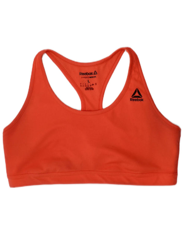 Reebok Reggiseno sportivo Speedwick da donna, grande, arancione sportivo