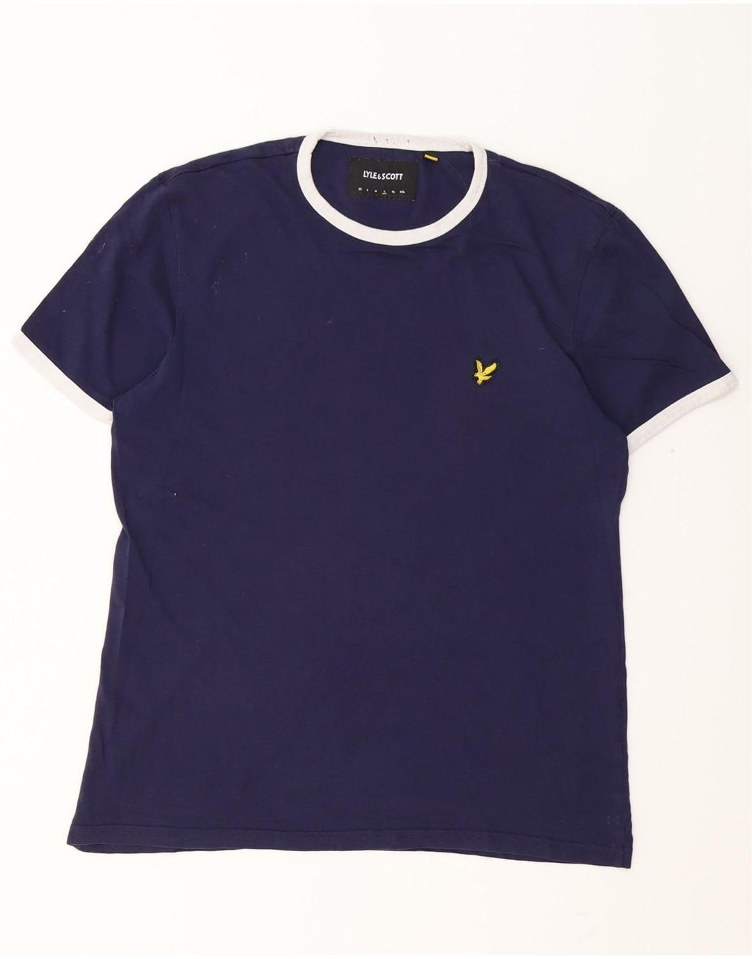 T-shirt da uomo Lyle & Scott Top grande in cotone blu navy