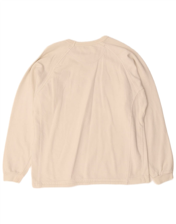 Felpa oversize con grafica da donna Champion UK 10 Small Off White