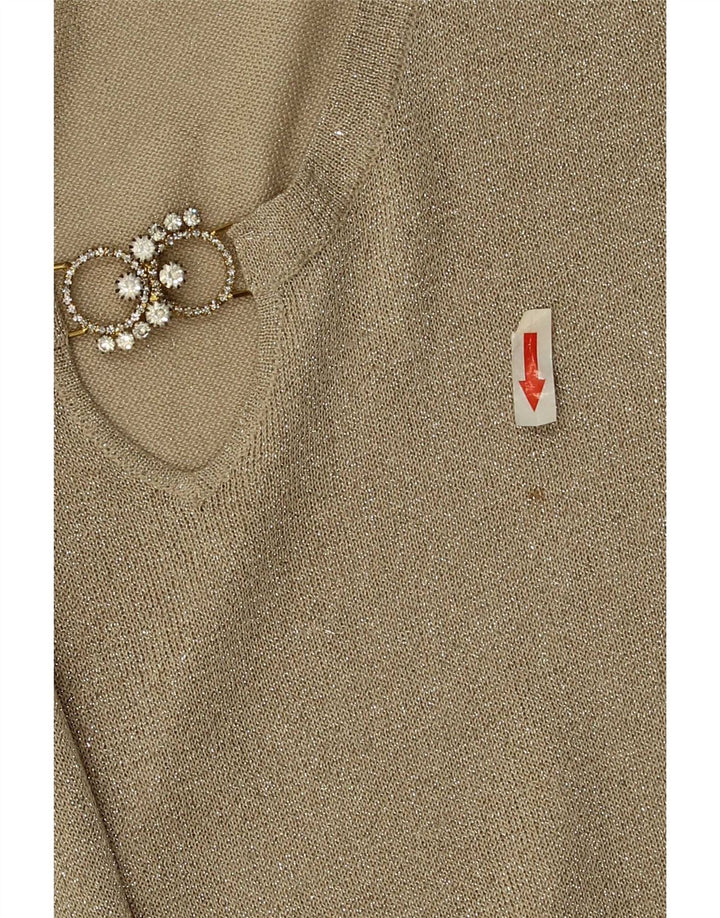 Top da donna Perte by Krizia manica 3/4 UK 12 Beige medio