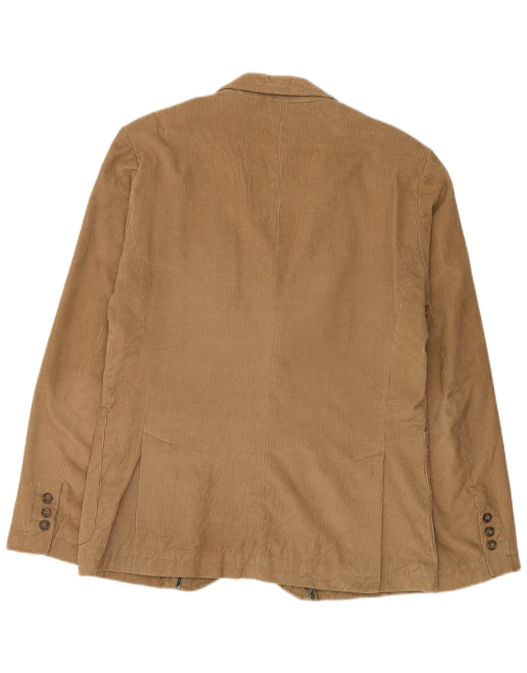 Giacca blazer da uomo in velluto a coste a 2 bottoni Zara UK 40 grande in cotone marrone