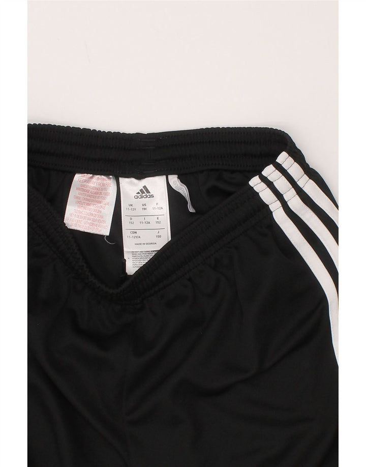 Pantaloncini sportivi Adidas Climalite da ragazzo 11-12 anni in poliestere nero