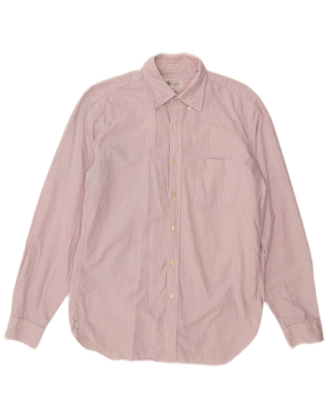 Camicia da uomo J. Crew in cotone gessato rosa medio