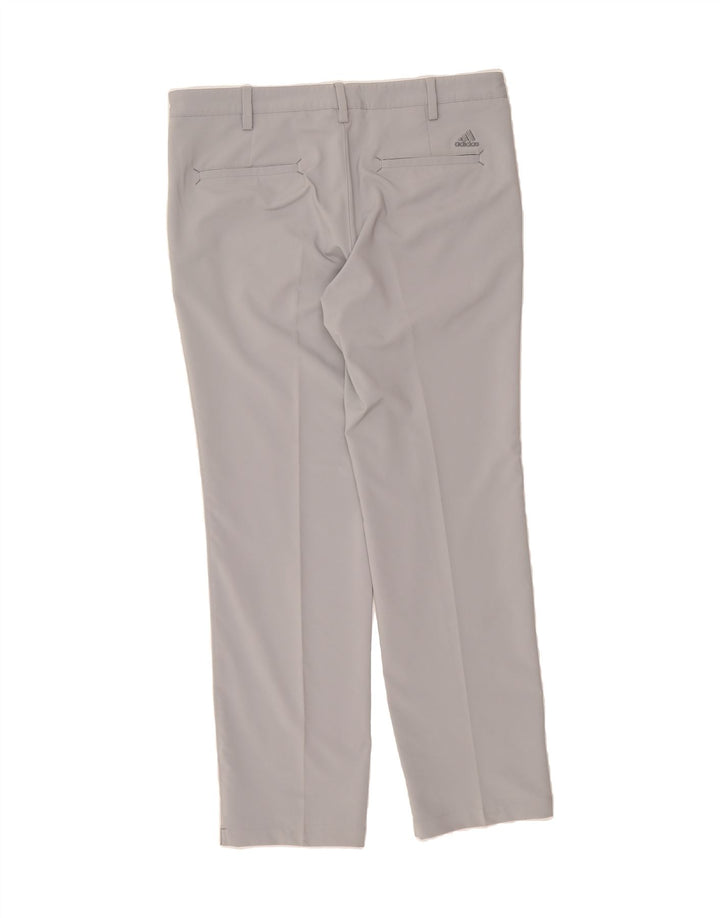 ADIDAS Mens Straight Chino Trousers  W36 L32 Grey Vintage Adidas and Second-Hand Adidas from Messina Hembry 