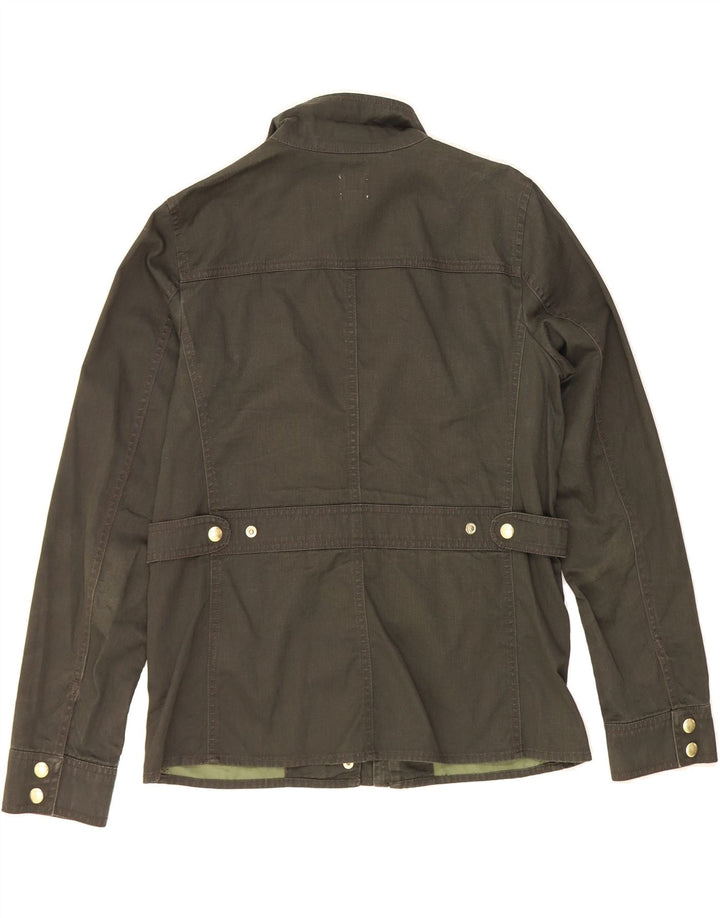 J. CREW Womens Utility Jacket UK 10 Small Khaki Cotton Vintage J. Crew and Second-Hand J. Crew from Messina Hembry 
