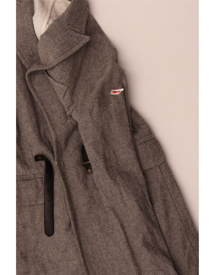 Cappotto Donna Dsquared2 IT 42 Lana Spinata Grigio Medio