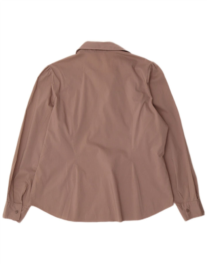 Camicetta camicia da donna Marks & Spencer UK 18 XL cotone grigio