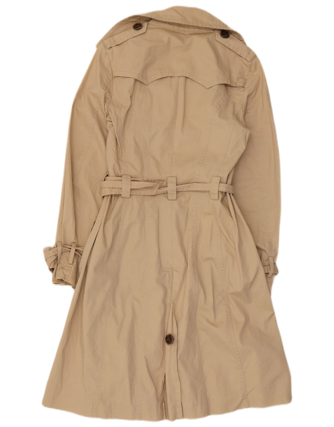 Trench da donna Zara UK 10 piccolo in cotone beige