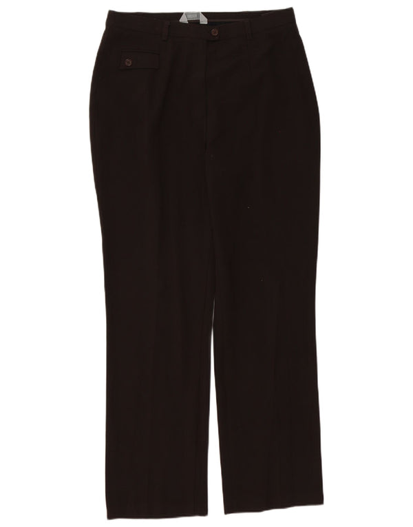 Pantaloni casual dritti da donna Marks & Spencer UK 14 Medium W30 L30 Marrone