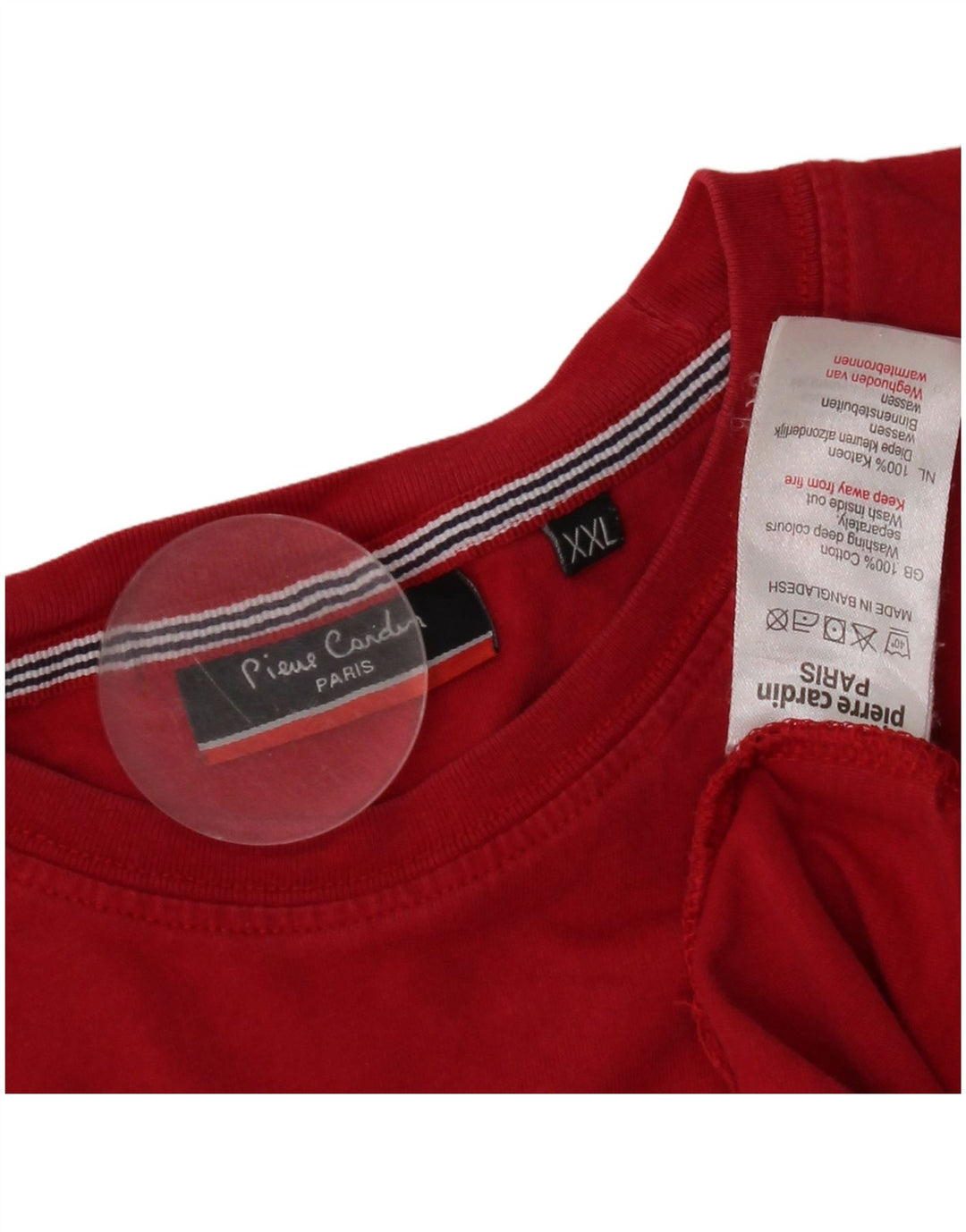 T-shirt da uomo Pierre Cardin Top 2XL cotone rosso