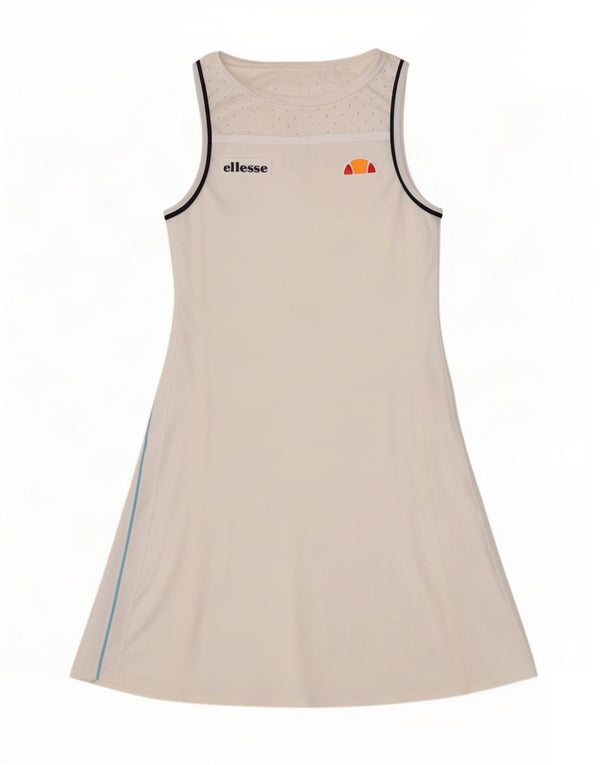 Abito da tennis senza maniche da donna Ellesse UK 10 Small Bianco in poliammide