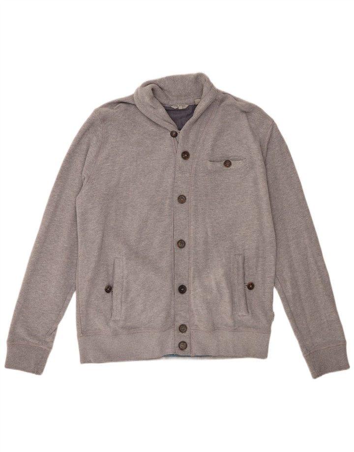 Giacca da ginnastica da uomo Ted Baker taglia 4 grande in cotone grigio
