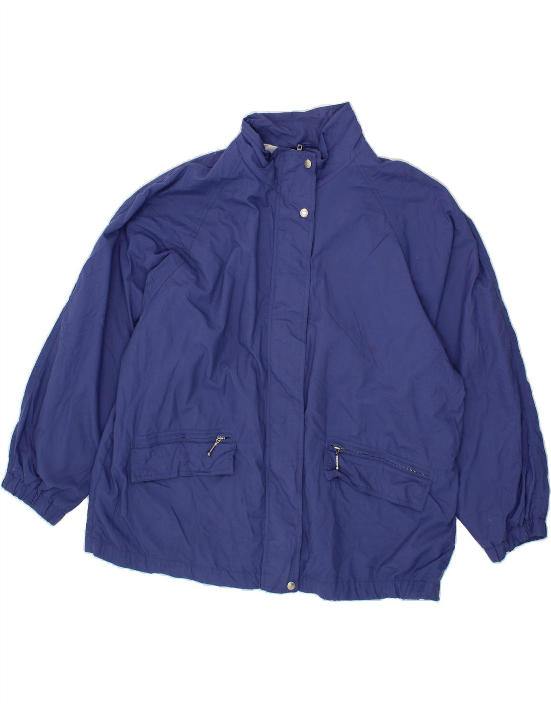 EDDIE BAUER Womens Oversized Rain Jacket UK 18 XL Navy Blue Nylon Vintage Eddie Bauer and Second-Hand Eddie Bauer from Messina Hembry 