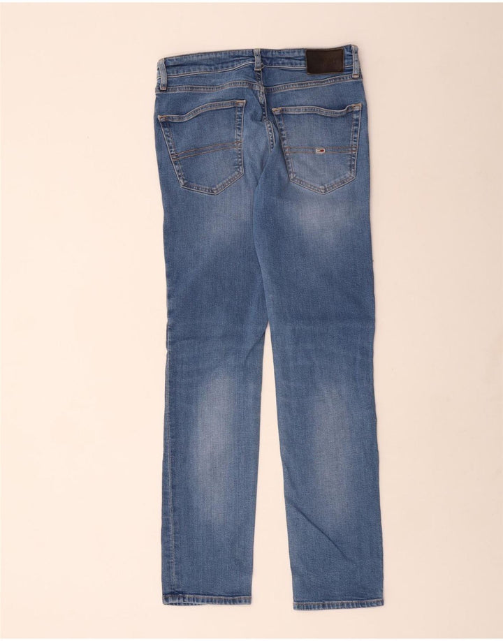 Jeans slim da uomo Tommy Hilfiger W30 L30 cotone blu