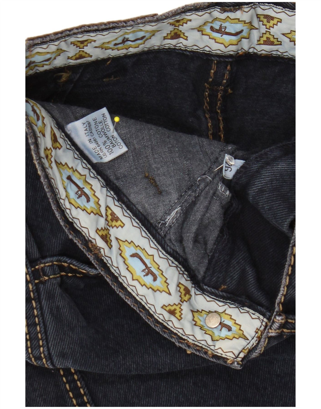 Gonna in denim da donna SISLEY W26 piccola in cotone blu navy