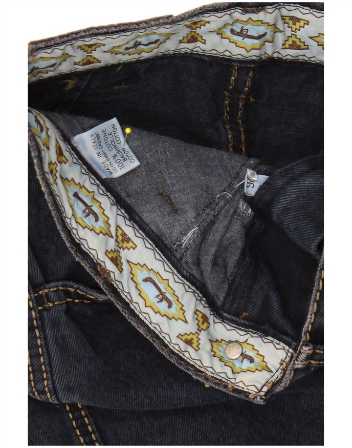 Gonna in denim da donna SISLEY W26 piccola in cotone blu navy