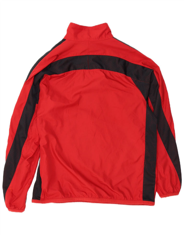 NIKE Giacca da tuta da uomo pullover XL rossa in poliestere color block