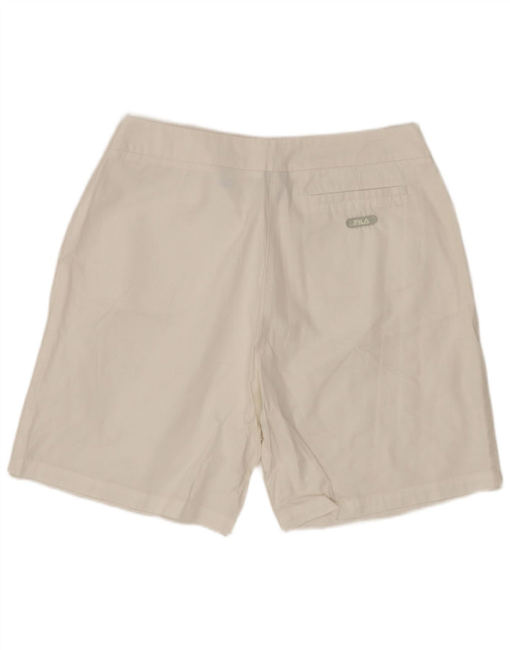 Pantaloncini chino da donna FILA IT 44 medi W30 cotone bianco