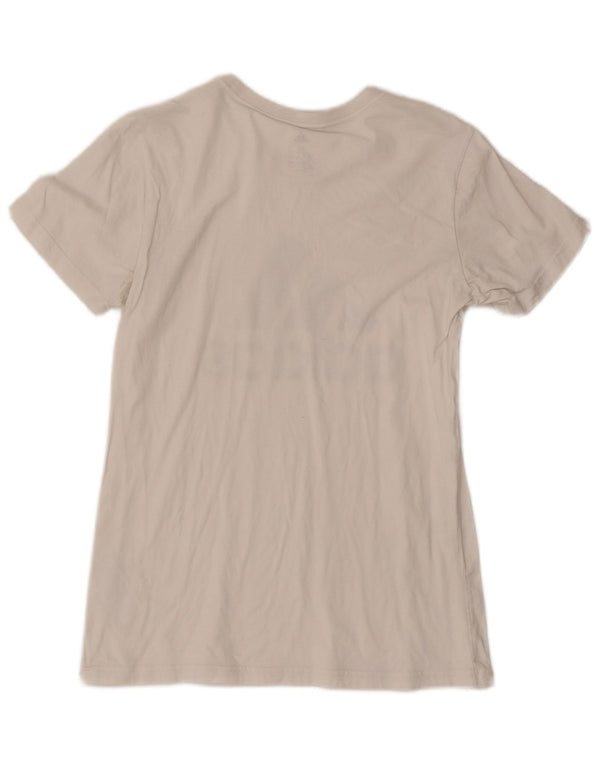 T-shirt grafica Adidas da donna a maniche corte UK 12/14 Medium White Sports