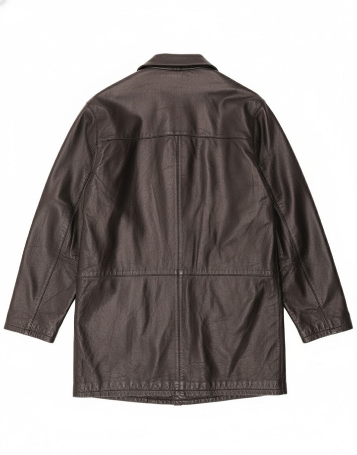 Cappotto in pelle da uomo Martin's IT 48 Medio in pelle nera