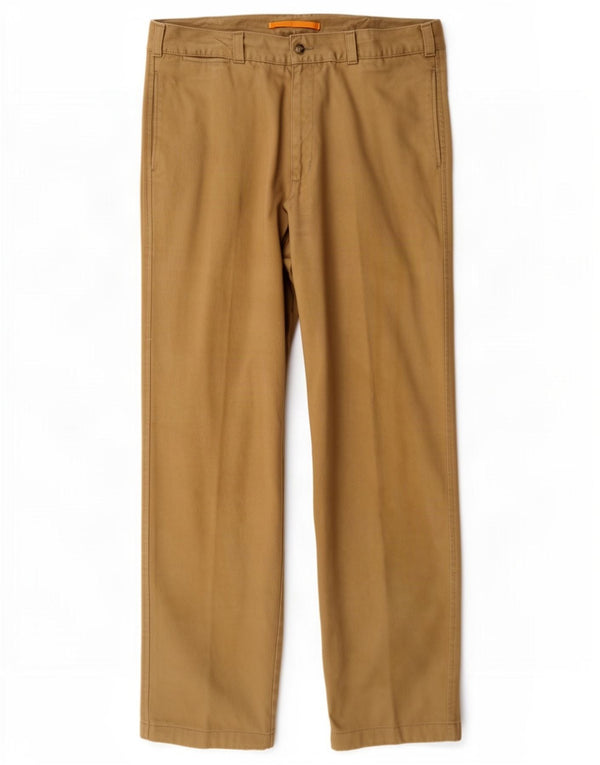 Pantaloni chino dritti da uomo Timberland W38 L33 in cotone beige