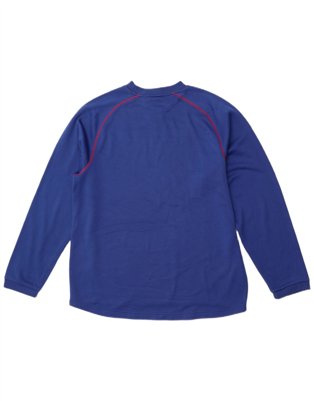 REEBOK Maglia grafica da uomo Giants a maniche lunghe in poliestere blu grande