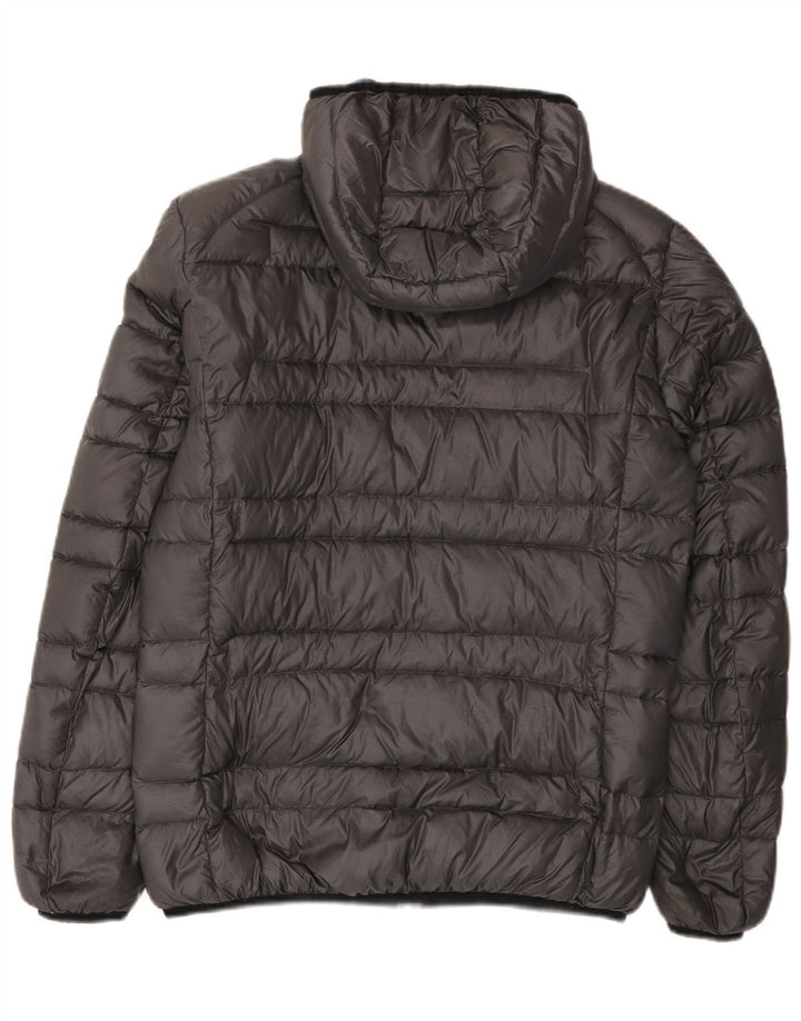Giacca imbottita con cappuccio da uomo Blauer UK 38 Poliammide grigio medio
