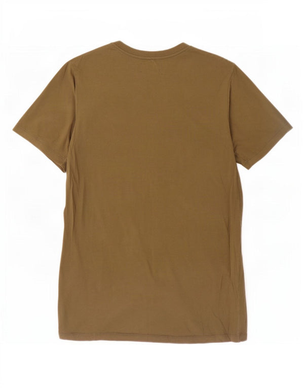 T-shirt grafica da uomo Religion Top piccola in cotone kaki