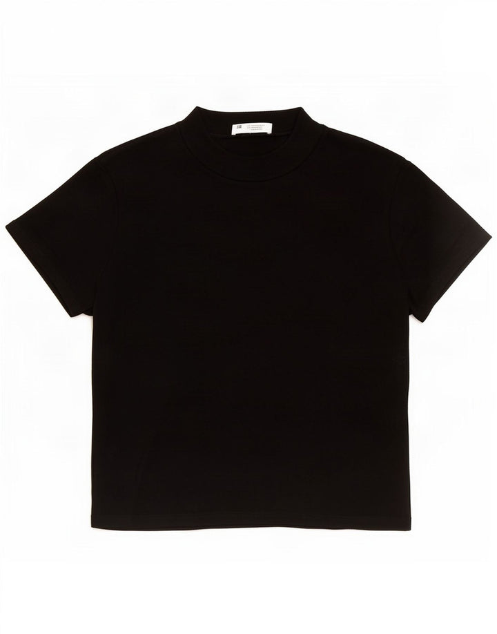 Top corto in camicetta corta da donna Zara UK 10 piccolo in viscosa nera
