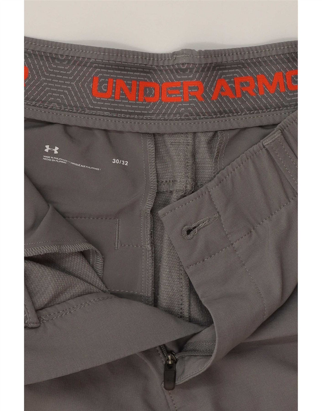 Pantaloni chino slim da uomo Under Armour W30 L32 poliestere grigio
