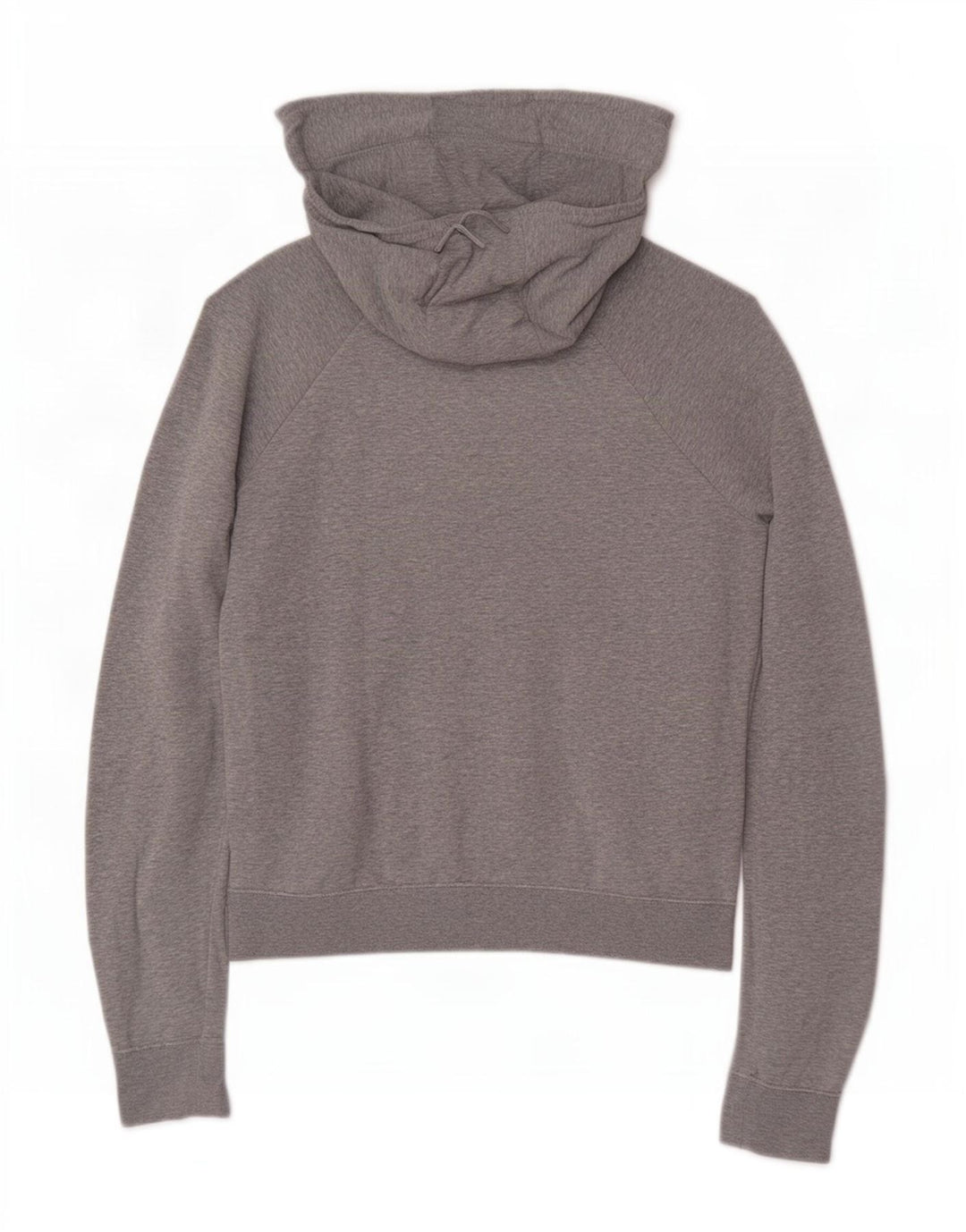Felpa con cappuccio grafica Nike da donna UK 14 Grigio medio