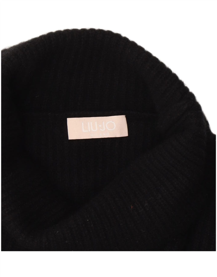 Maglione maglione a collo alto da donna Liu Jo UK 18 XL Nero