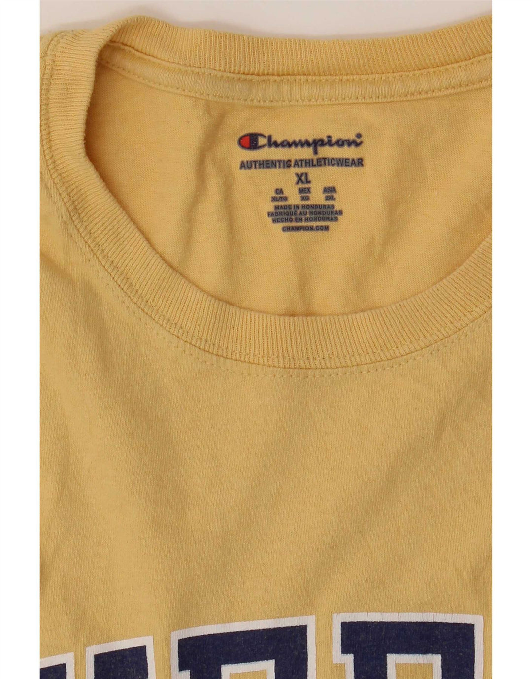 T-shirt grafica da uomo Champion Top XL gialla