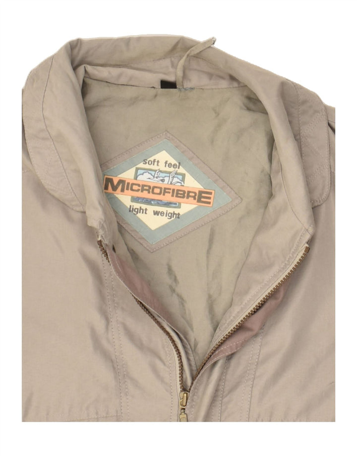 VINTAGE Mens Bomber Jacket IT 54 2XL Grey Polyester | Vintage Vintage | Thrift | Second-Hand Vintage | Used Clothing | Messina Hembry 