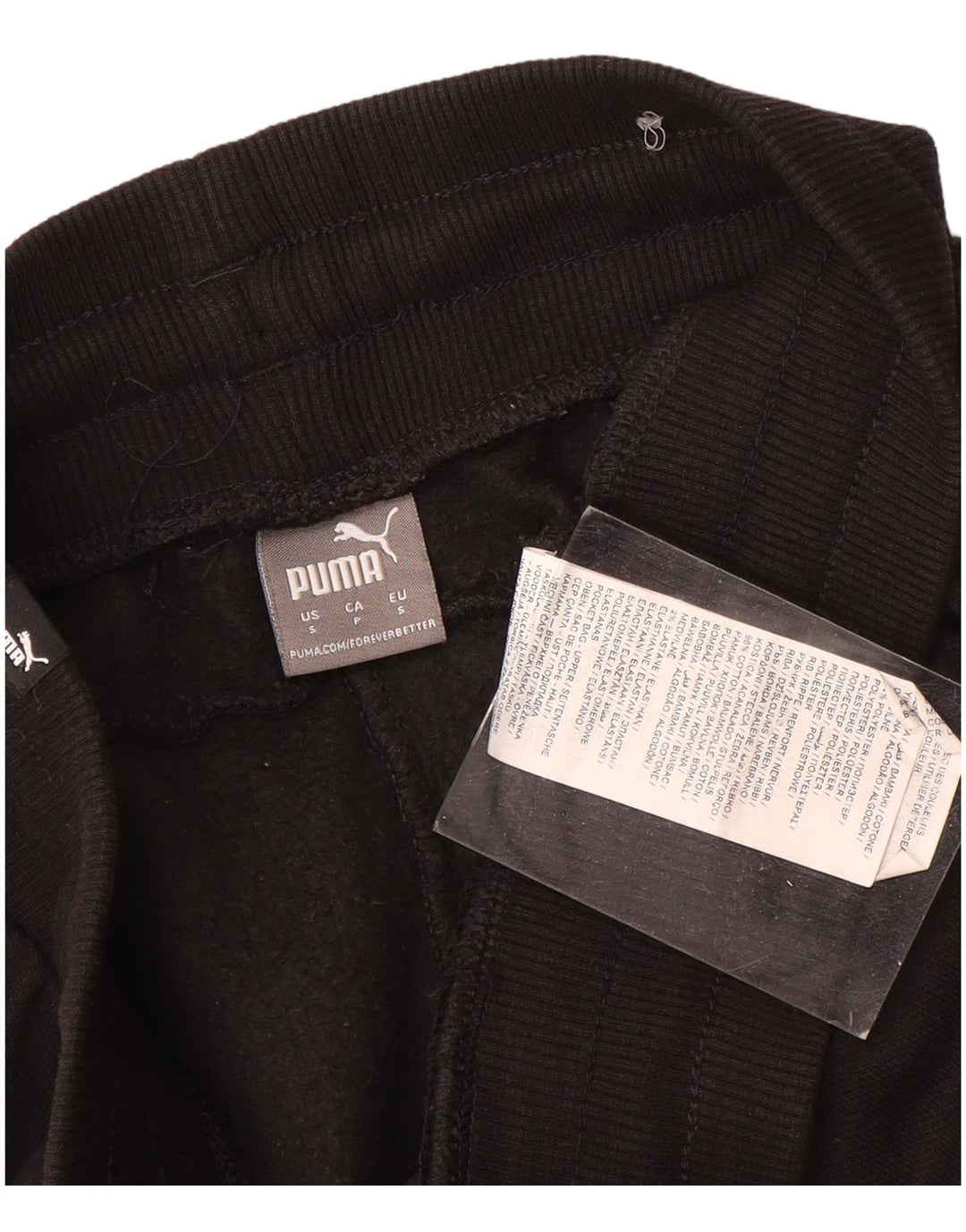 Pantaloni da tuta da uomo Puma Joggers piccoli in cotone nero