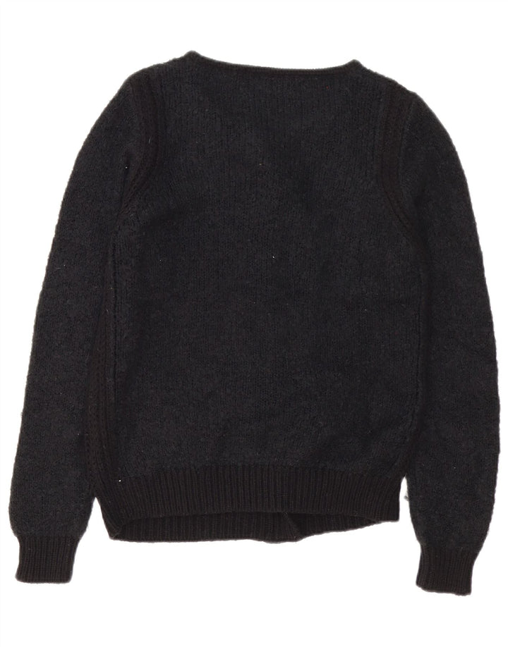 Maglione cardigan da donna Marks & Spencer UK 12 medio nero