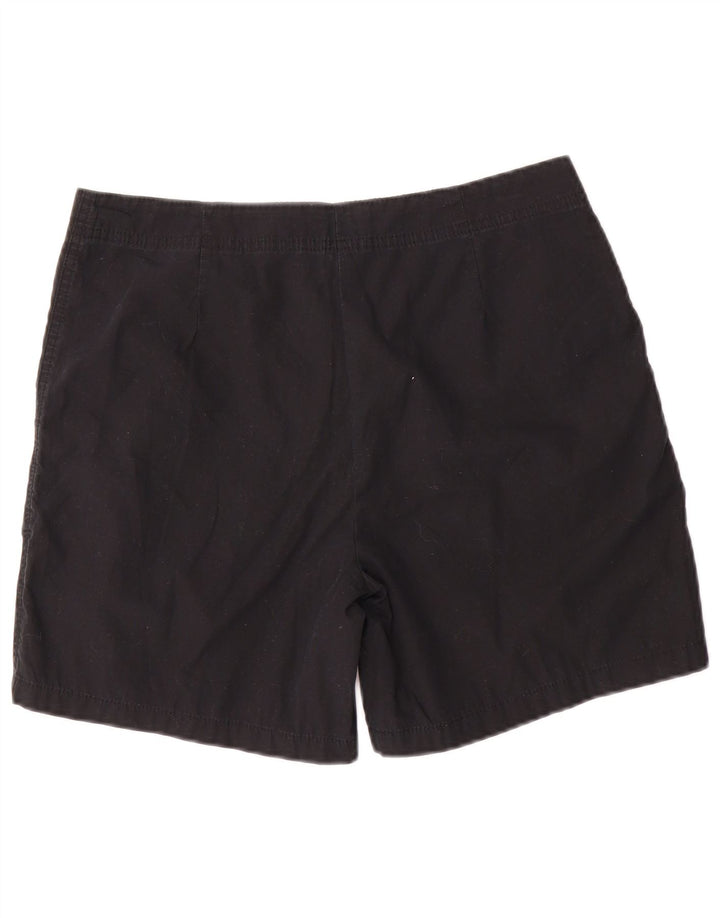 Pantaloncini casual da donna Marks & Spencer UK 12 medi W30 cotone nero