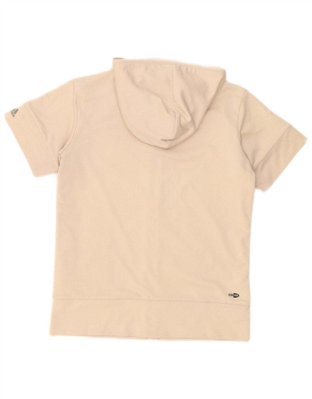 Giacca da ginnastica con cappuccio Adidas Climacool da donna UK 10 piccola Beige