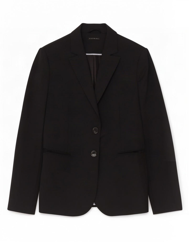 Giacca blazer da donna a 2 bottoni Sisley UK 12 media nera