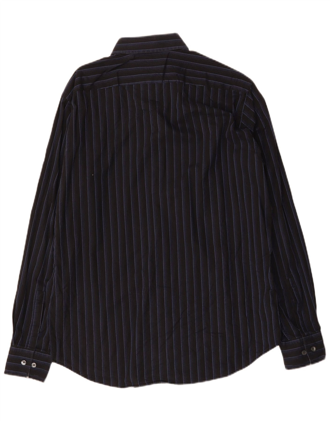 Camicia da uomo Hugo Boss taglia 41 16 grande cotone a righe nere
