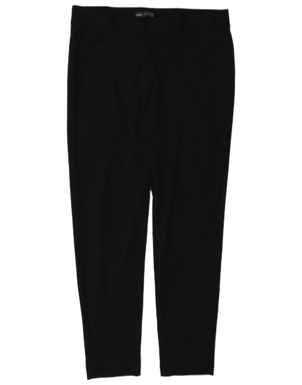 Pantaloni casual slim da donna Marks & Spencer UK 16 Large W34 L27 Neri