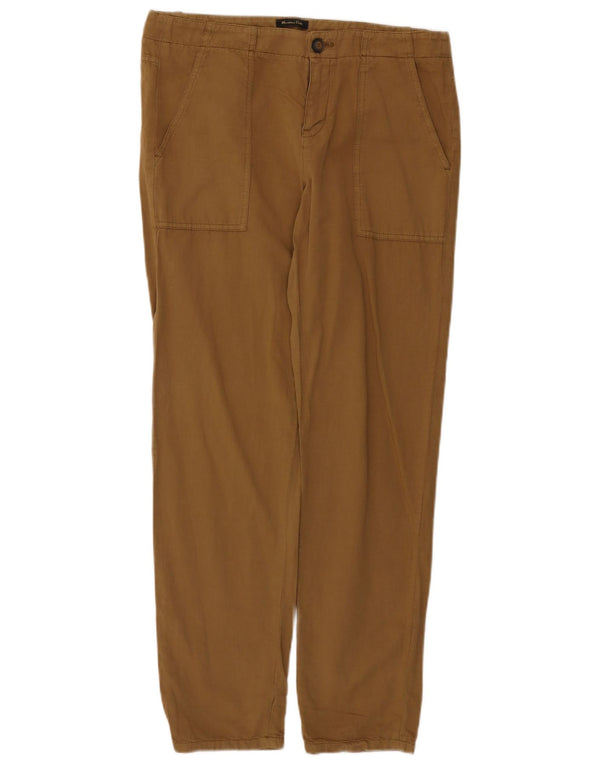 Pantaloni chino vestibilità casual da donna Massimo Dutti EU 38 Small W28 L29 Marrone